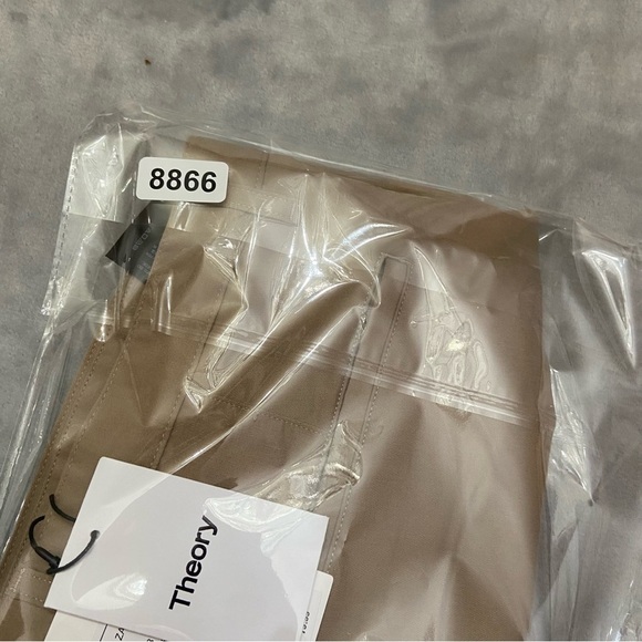 New! Theory Zaine beige stone function twill nwt 28866 - Picture 8 of 8